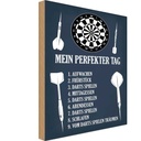 Holzschild 40x30 cm mein perfekter Tag Darts Spiele Sport Hobby