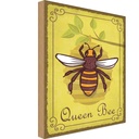 Holzschild 40x30 cm Queen Bee Biene Honig Imkerei Tier Haustier