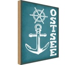 Holzschild 40x30 cm Ostsee Anker See Schiff Deutschland