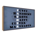 Holzschild 30x40 cm Father funny happy clever Papa Männer Frauen