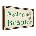 Holzschild 30x40 cm meine Kräuter Geschenk