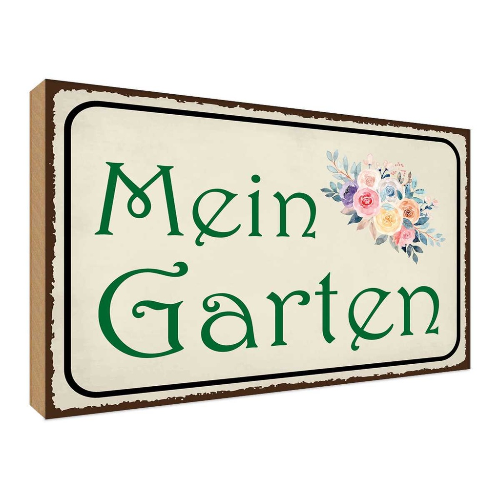 Holzschild 30x40 cm mein Garten Geschenk