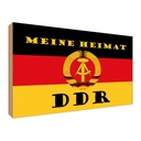 Holzschild 30x40 cm meine Heimat DDR Fahne Ostalgie Deutschland