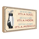 Holzschild 30x40 cm Golf hit right it`s a slice left Sport Hobby