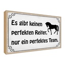 Holzschild 30x40 cm es gibt keinen perfekten Reiter Spruch Zitat