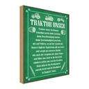 Holzschild 40x30 cm Traktor unser in Ewigkeit Amen Dekoration