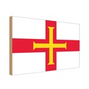 Holzschild 30x40 cm Guernseys Guernsey Flagge Fahne Wappen
