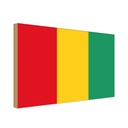 Holzschild 30x40 cm Guineas Guinea Flagge Fahne Wappen