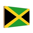 Holzschild 30x40 cm Jamaikas Jamaica Flagge Fahne Wappen