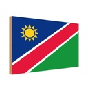 Holzschild 30x40 cm Namibias Namibia Flagge Fahne Wappen