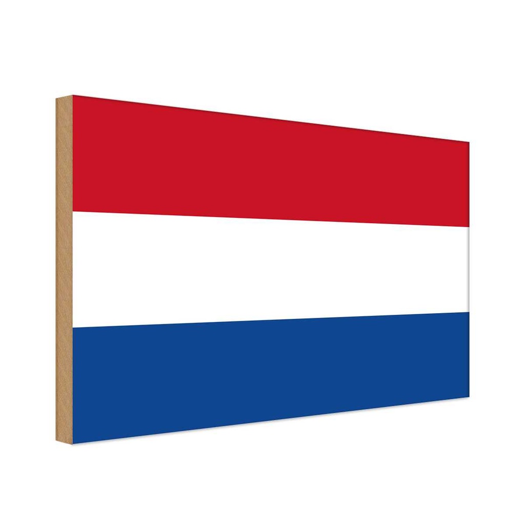 Holzschild 30x40 cm Niederlande Netherlands Flagge Europa