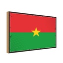 Holzschild 30x40 cm Burkina Fasos Retro Faso Flagge Fahne Wappen