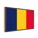 Holzschild 30x40 cm des Tschad Retro Chad Flagge Fahne Wappen