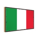 Holzschild 30x40 cm Italiens Retro Italy Flagge Fahne Wappen