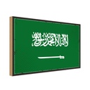 Holzschild 30x40 cm Saudi-Arabien Retro Saudi Arabia Flagge Fahne Wappen