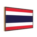 Holzschild 30x40 cm Thailands Retro Thailand Flagge Fahne Wappen