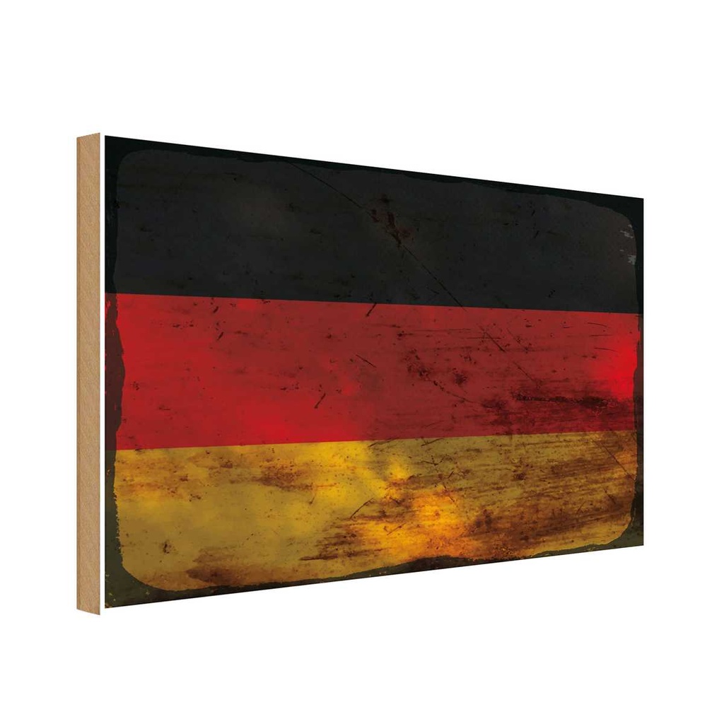 Holzschild 30x40 cm Deutschland Germany Flagge Fahne Wappen
