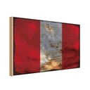 Holzschild 30x40 cm Peru Flagge Fahne Wappen
