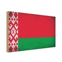 Holzschild 30x40 cm Weißrussland Belarus Europa