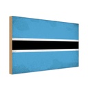 Holzschild 30x40 cm Botswana Flagge Fahne Wappen