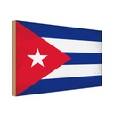 Holzschild 30x40 cm Kuba Cuba Flagge Fahne Wappen