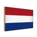 Holzschild 30x40 cm Niederlande Netherlands Flagge Fahne Wappen