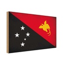 Holzschild 30x40 cm Papua?Neuguinea Guinea Flagge Fahne Wappen