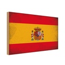 Holzschild 30x40 cm Spanien Spain Flagge Fahne Wappen