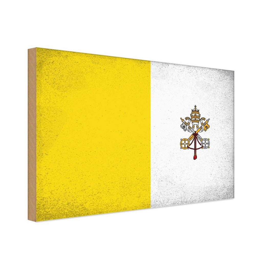 Holzschild 30x40 cm Vatikanstadt Vatican Europa