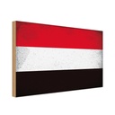 Holzschild 30x40 cm Jemen Yemen Flagge Fahne Wappen
