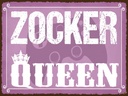 Holzschild 30x40 cm Zocker Queen Konsole Dekoration