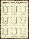 Holzschild 40x30 cm Dressur Hufschlagfiguren Dekoration