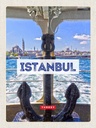 Holzschild 40x30 cm Istanbul Turkey Anker Meer Bildmotiv Reisemotiv Straße Stadt
