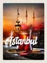 Holzschild 40x30 cm Istanbul Turkey Çay türkischer Tee Bildmotiv Reisemotiv Essen Trinken