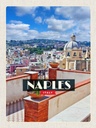 Holzschild 40x30 cm Naples Italy Neapel Panorama Himmel Bildmotiv Reisemotiv Europa