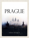 Holzschild 40x30 cm Retro Prague Nebel Poster Bildmotiv Reisemotiv Straße Stadt
