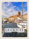 Holzschild 40x30 cm La ciotat France Meer Jachten Bildmotiv Reisemotiv Europa