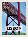 Holzschild 40x30 cm Lisbon Portugal Ponte 25 de Abril Bildmotiv Reisemotiv Europa