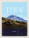 Holzschild 40x30 cm Retro Teide Spain höchste Berg Bildmotiv Reisemotiv Straße Stadt