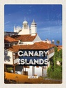 Holzschild 40x30 cm Canara Islands Spain Urlaubsziel Bildmotiv Reisemotiv Outdoor Camping
