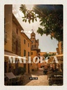 Holzschild 40x30 cm Mallorca Spain Urlaubsort Altstadt Bildmotiv Reisemotiv Europa