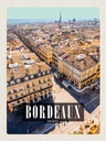 Holzschild 40x30 cm Bordeaux France Panorma Bildmotiv Reisemotiv Spruch Zitat