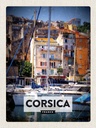 Holzschild 40x30 cm Corsica France Urlaubsort Bildmotiv Reisemotiv Urlaub