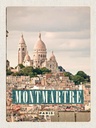 Holzschild 40x30 cm Montamartre Paris Panorama Poster Bildmotiv Reisemotiv Europa
