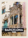 Holzschild 40x30 cm Barcelona Spain Architektur Tourismus Bildmotiv Reisemotiv Abenteuer Reisen