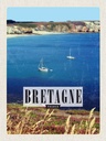 Holzschild 40x30 cm Bretagne FrancePoster Bildmotiv Reisemotiv Europa
