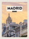 Holzschild 40x30 cm Madrid Spanien kurz Trip Bildmotiv Reisemotiv Straße Stadt