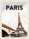 Holzschild 40x30 cm Paris Frankreich Eiffelturm Tourismus Bildmotiv Reisemotiv Europa
