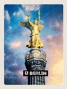 Holzschild 40x30 cm Berlin DE Alexanderplatz Siegessäule Bildmotiv Reisemotiv Abenteuer Reisen