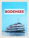 Holzschild 40x30 cm Bodensee Deutschland Schiff auf See Bildmotiv Reisemotiv Abenteuer Reisen